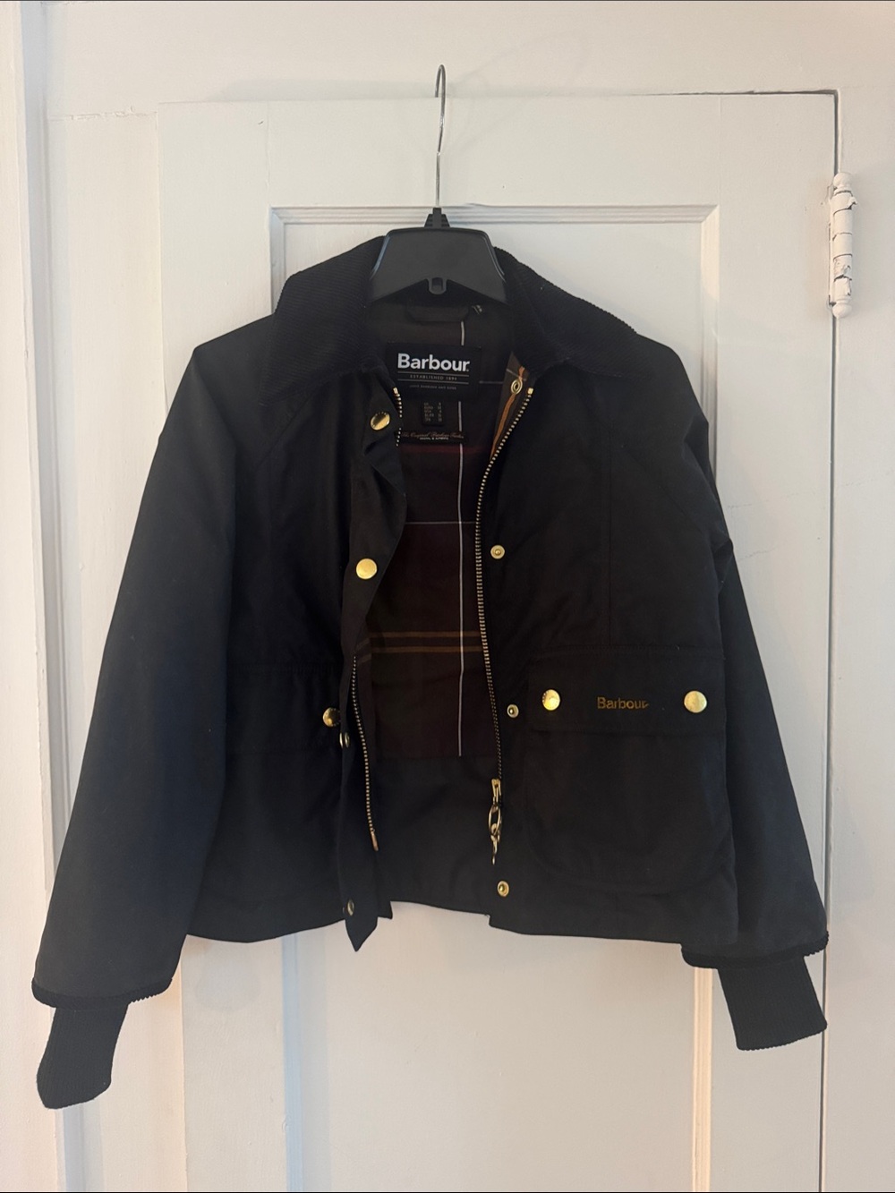 Cropped Beadnell Waxed Jacket